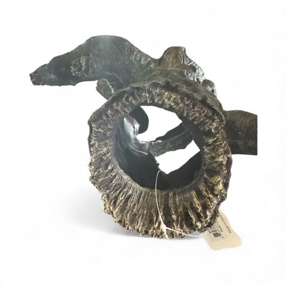 Resin Hollow Tree Trunk Log Aquarium Decorations Ornament Fish House Medium - Picture 6 of 6